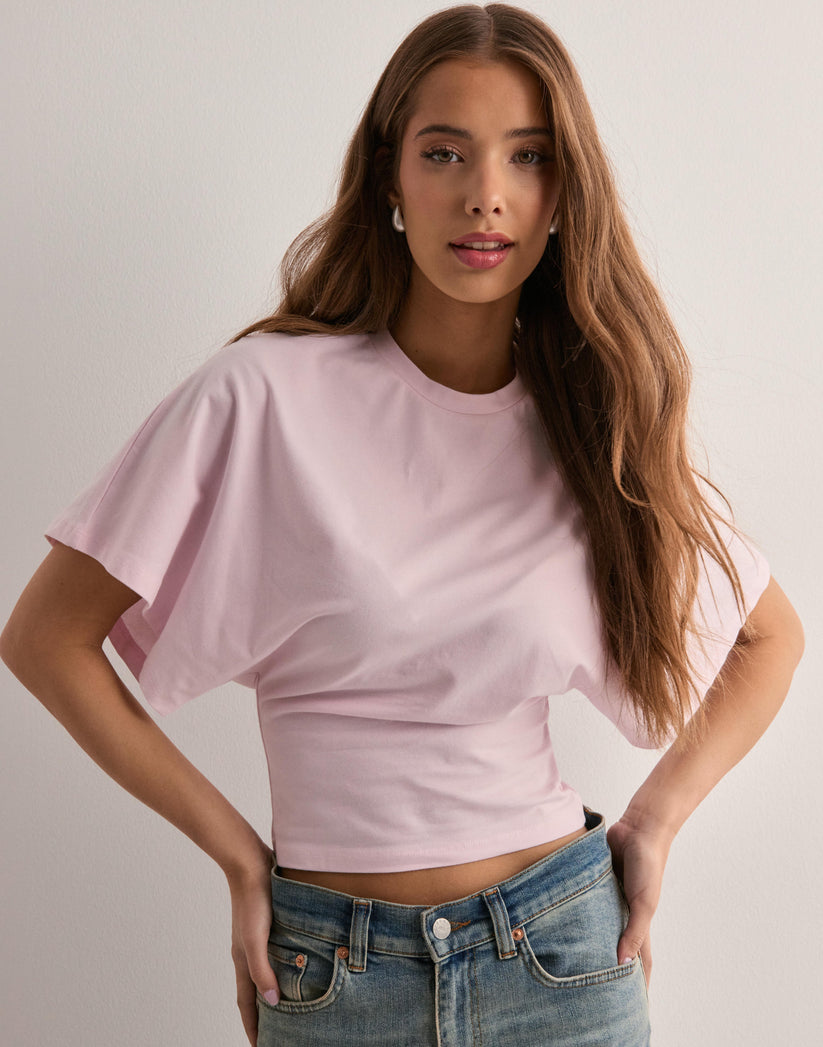 Dames T-shirt - Wijde mouwen - Ronde hals - Batwing T-shirt - Damesblouse-Hallo Susanne