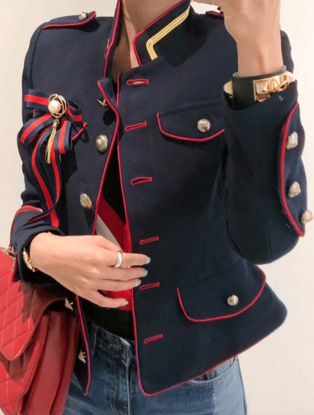 Damesblazer - Enkelrijks - Borstzakken - Slim fit blazer - Blazerjasje-Hallo Susanne