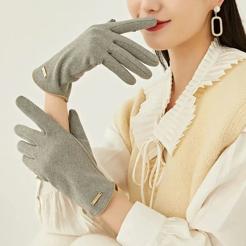Dameshandschoenen - Warm - Suède - Touchscreenhandschoenen - Winterhandschoenen-Hallo Susanne