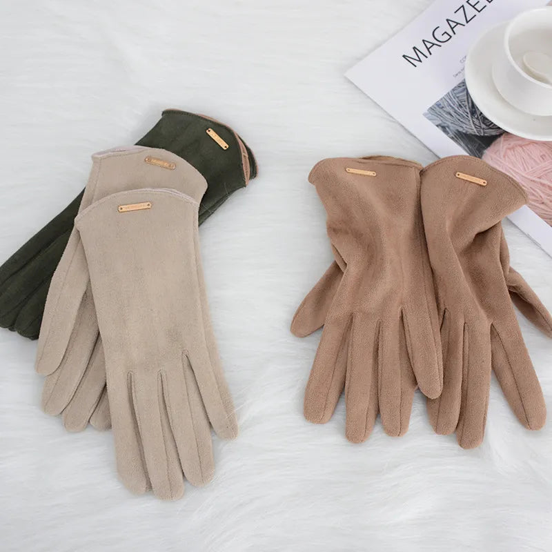Dameshandschoenen - Warm - Suède - Touchscreenhandschoenen - Winterhandschoenen-Hallo Susanne