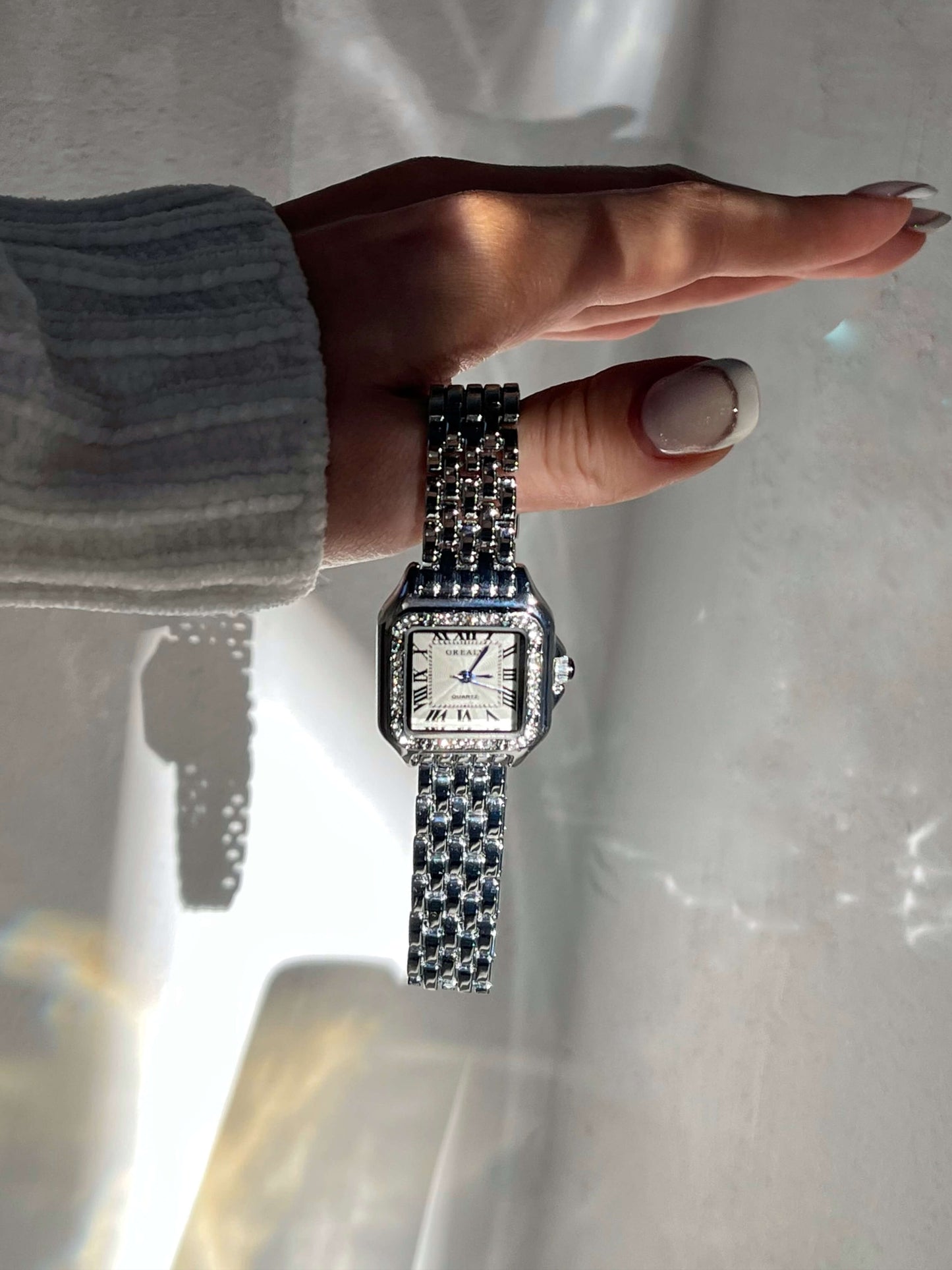 Dameshorloge | Klein | Diamanten | Vierkant horloge | Quartzhorloge-Hallo Susanne