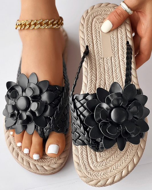 Damesslippers | Ergonomische | Slippers | Slip-On Sandalen | Strawsandalen-Hallo Susanne