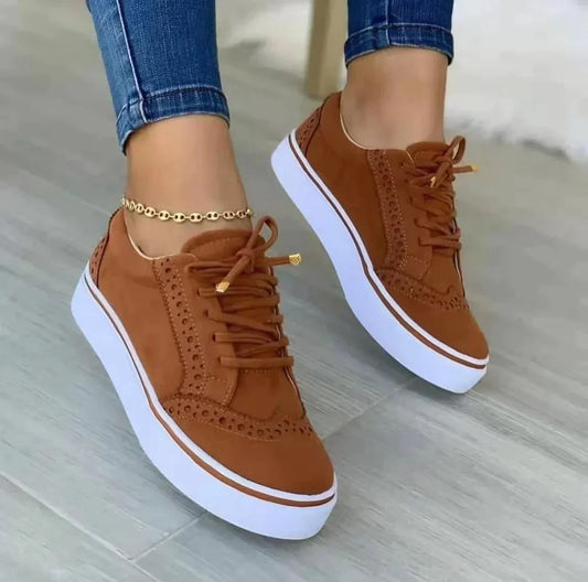 Damessneakers | Veterschoenen | Dikke Zool | Vrijetijdsschoenen | Orthopedische Schoenen voor Vrouwen-Hallo Susanne