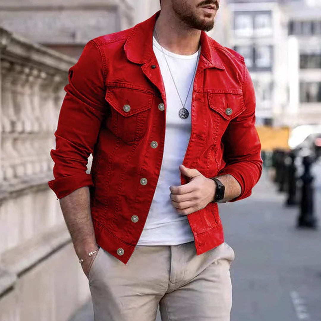 Denim Jas | Borstzakken | Slim Fit | Zomerjas | Herenjas-Hallo Susanne