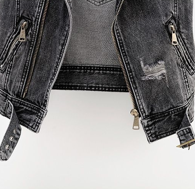 Denim vest - donkergrijs - mouwloos - Denim Gilet - Denim vest voor dames-Hallo Susanne