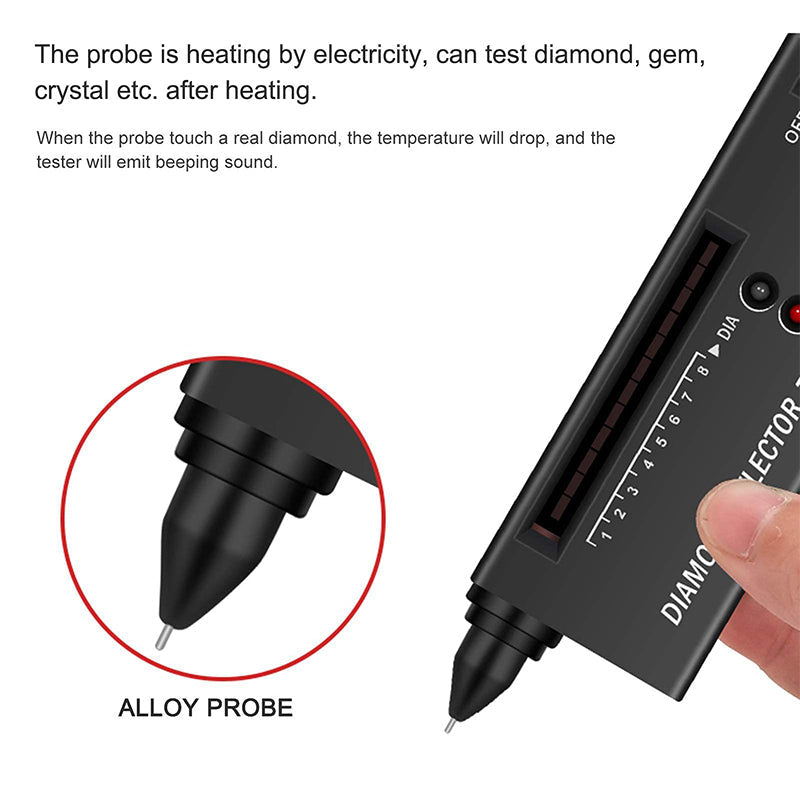 Diamanttester - Detector - Testpen - Diamantcontroleur - Diamantkiezer-Hallo Susanne