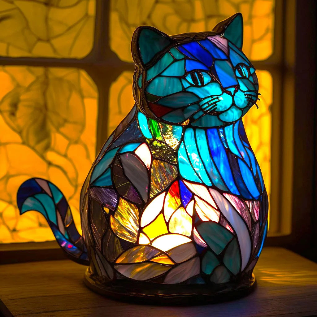 Dierenlamp - Kleurrijk Design Glazen Tafellamp-Hallo Susanne