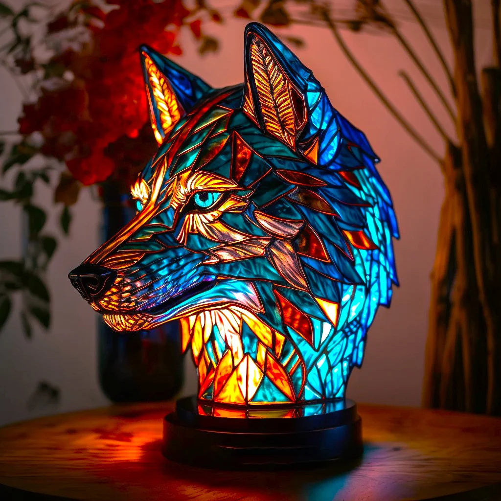 Dierenlamp - Kleurrijk Design Glazen Tafellamp-Hallo Susanne