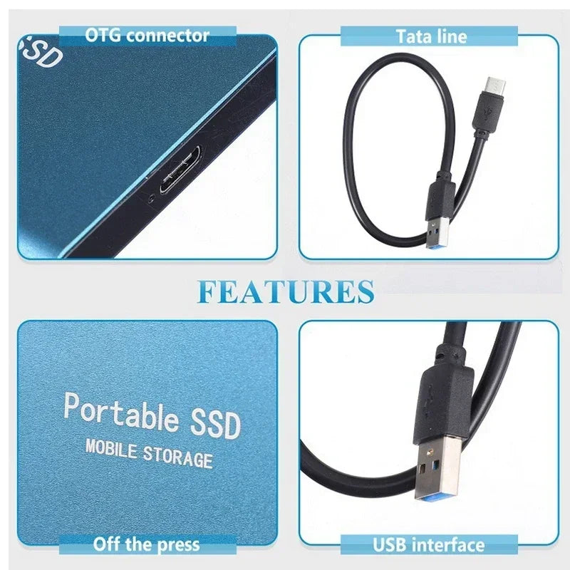 Draagbare SSD | USB C | 128 TB | Externe SSD | Solid State Drive-Hallo Susanne