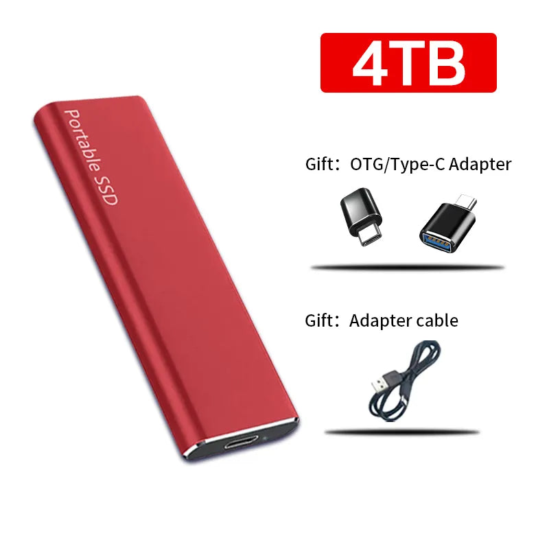 External SSD - Portable - 4TB - External Hard Drive - External Solid State Drive-Hallo Susanne