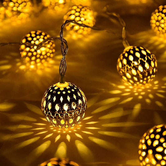 Fairy Licht | Goud | Bal | Buitenlichtslinger | Zonne-lichtslinger-Hallo Susanne