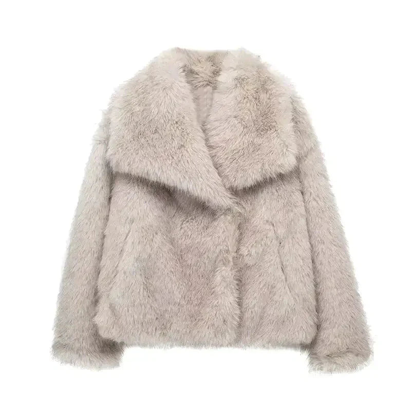 Faux Fur Jas - Kort - Flurry - Synthetische Bontjas - Fluffy Jas Dames-Hallo Susanne