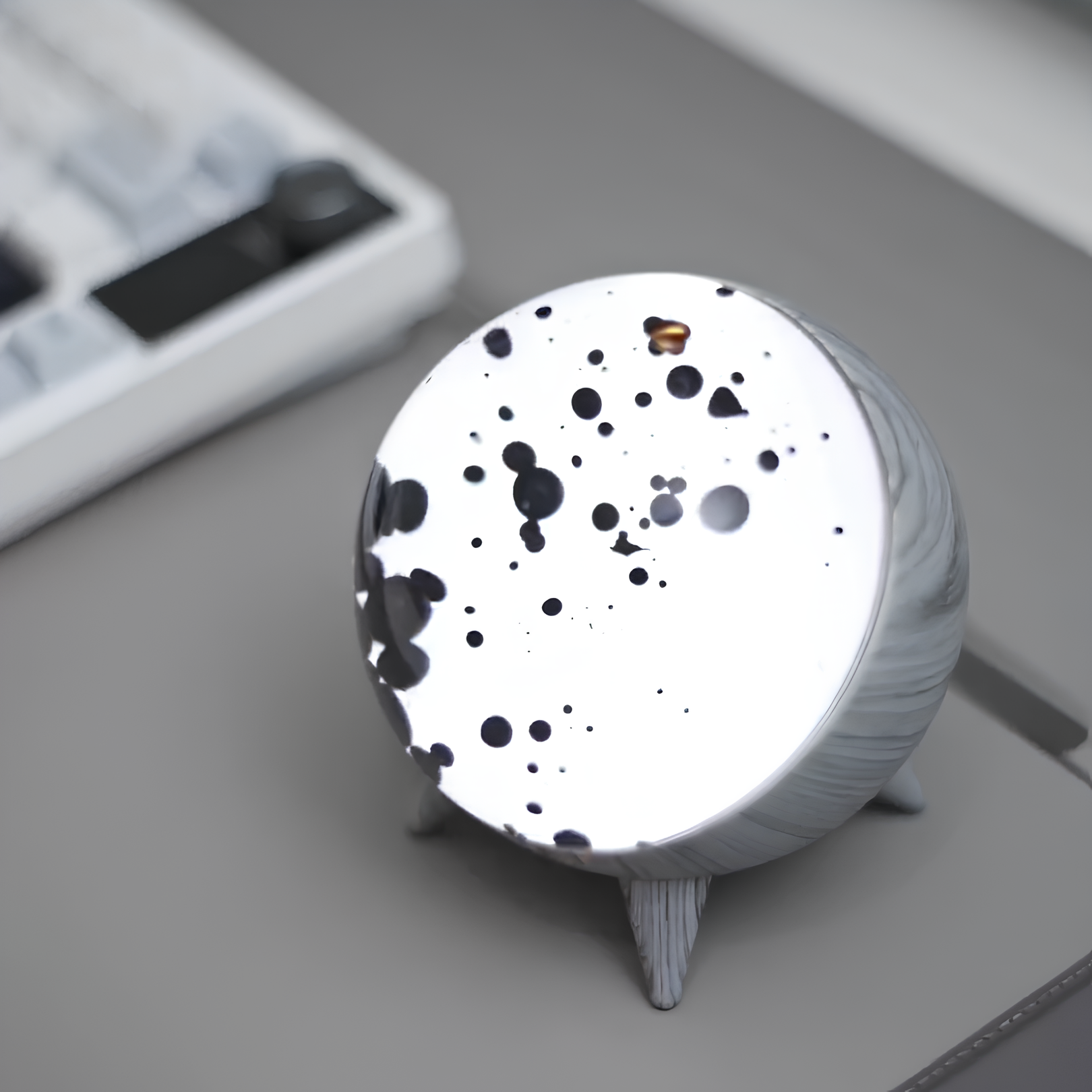Ferromagnetische Vloeistof Luidspreker - Oplaadbaar - Tafellamp - Ferrofluid Lamp - Lavalamp-Hallo Susanne