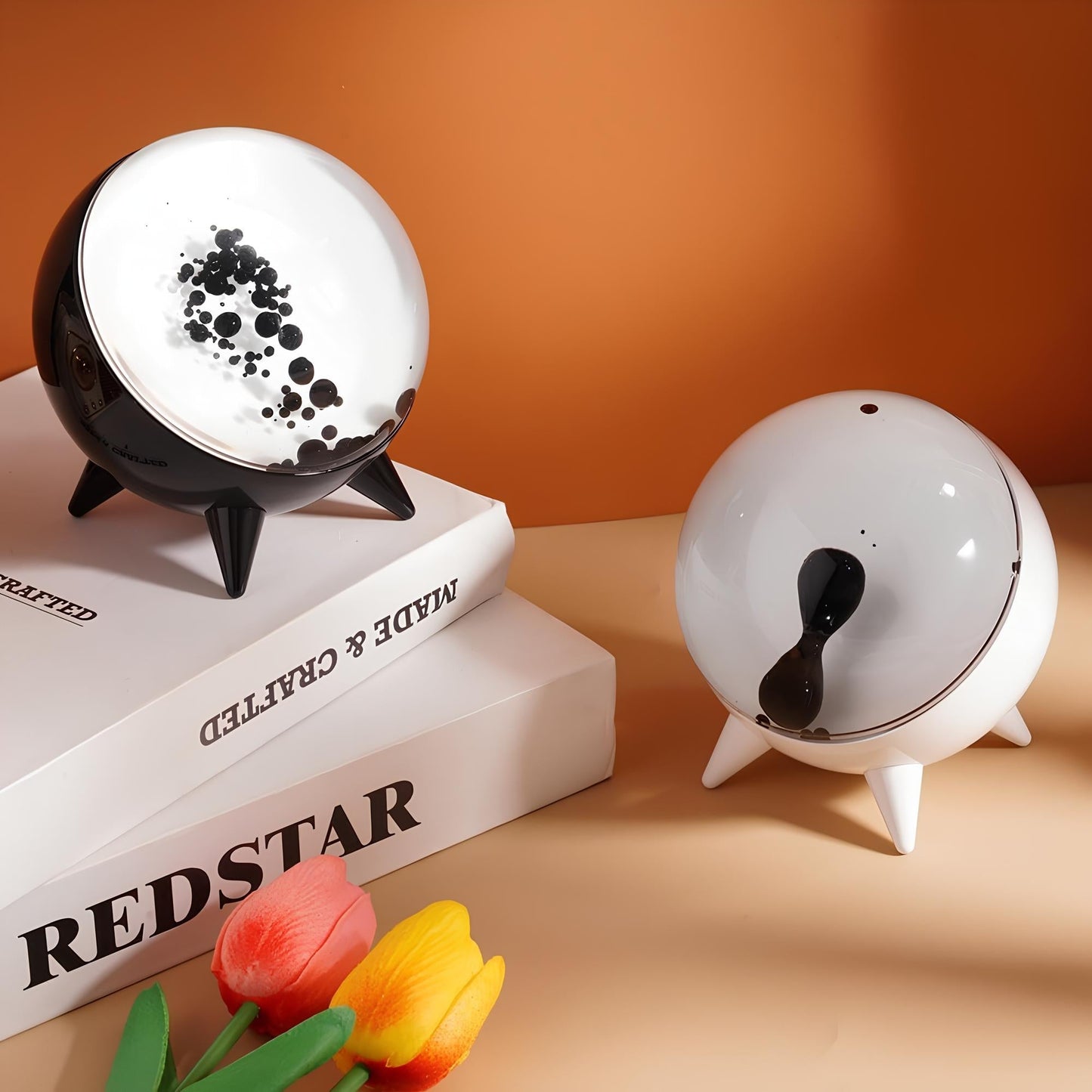 Ferromagnetische Vloeistof Luidspreker - Oplaadbaar - Tafellamp - Ferrofluid Lamp - Lavalamp-Hallo Susanne