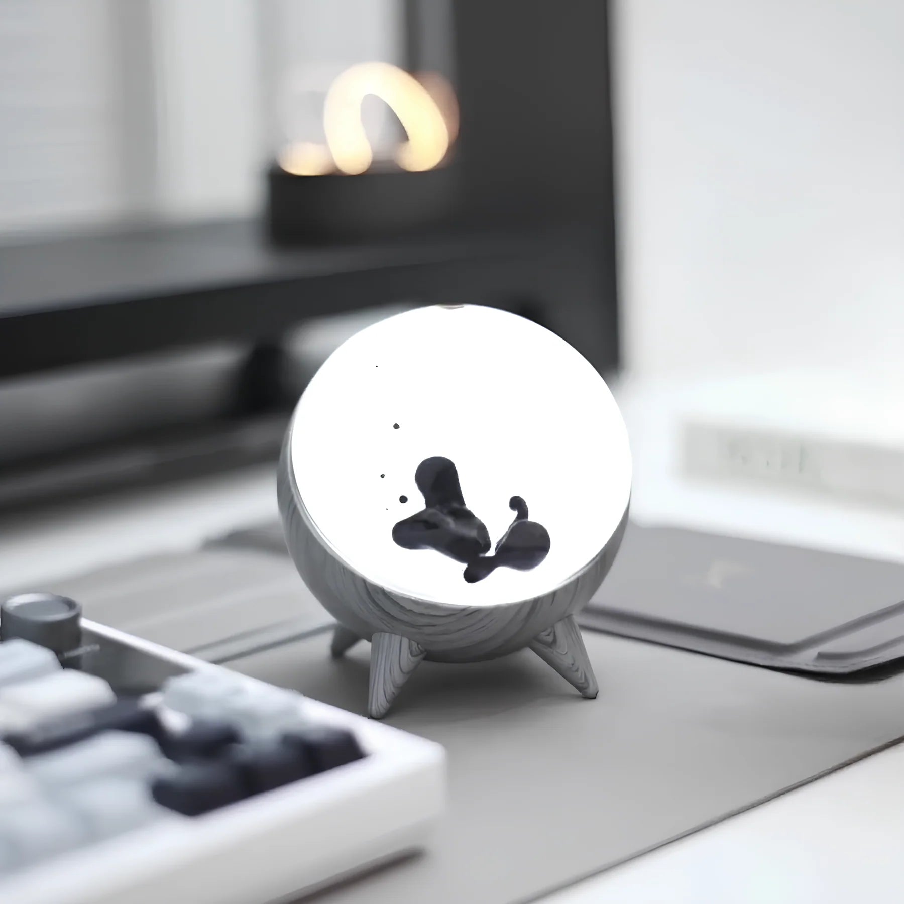 Ferromagnetische Vloeistof Luidspreker - Oplaadbaar - Tafellamp - Ferrofluid Lamp - Lavalamp-Hallo Susanne