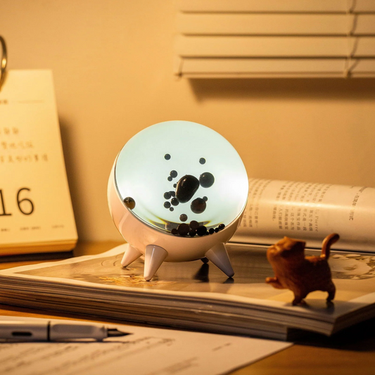 Ferromagnetische Vloeistof Luidspreker - Oplaadbaar - Tafellamp - Ferrofluid Lamp - Lavalamp-Hallo Susanne
