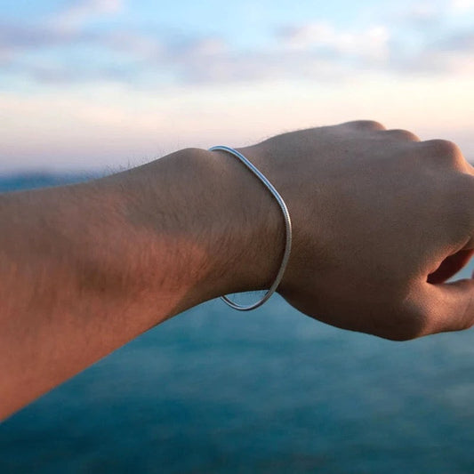 Fijne Armband - Zilver en goud - Slangenketting - Dunne armband - Damesjuwelen-Hallo Susanne