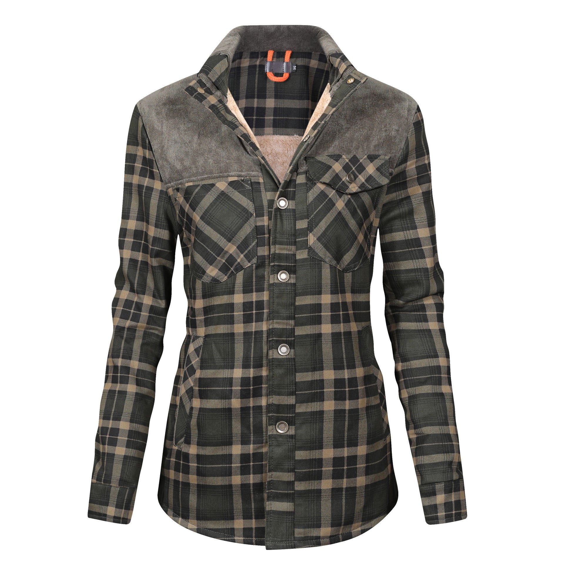 Fleece gevoerde jas | Plaid | Button-Up | Geruite jas | Herenoverhemd-Hallo Susanne
