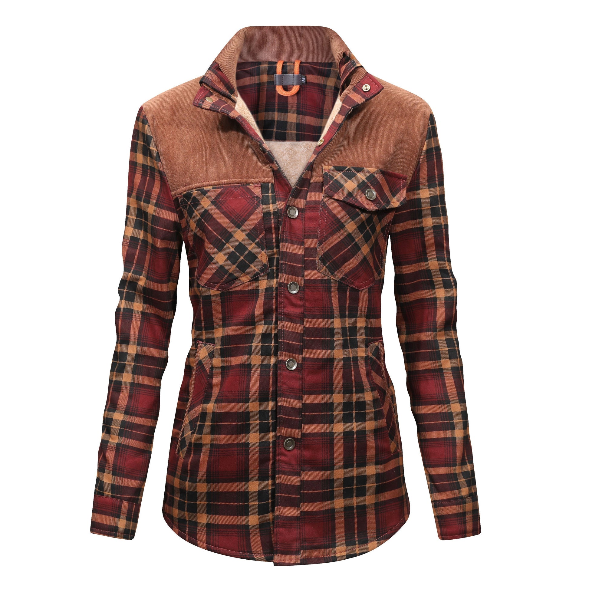Fleece gevoerde jas | Plaid | Button-Up | Geruite jas | Herenoverhemd-Hallo Susanne