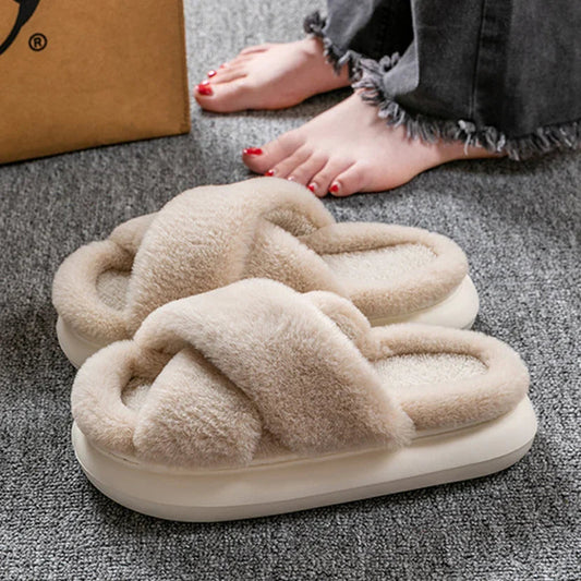 Fluffy pantoffels | Warm | Binnen | Wintersloffen | Huissloffen-Hallo Susanne