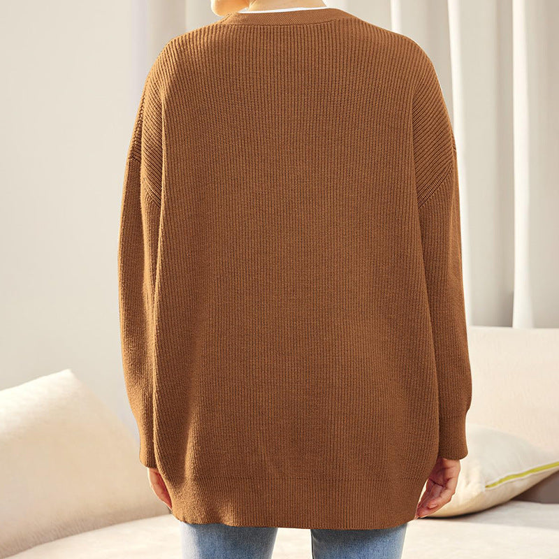 Gebreid vest | Oversized | V-hals | Kasjmier vest | Damesvest-Hallo Susanne