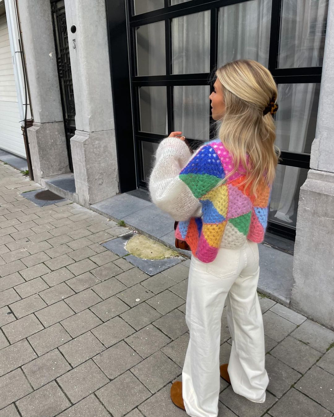 Gebreid vest | Warm | Open | Grof vest | Gebreide dameskleding-Hallo Susanne