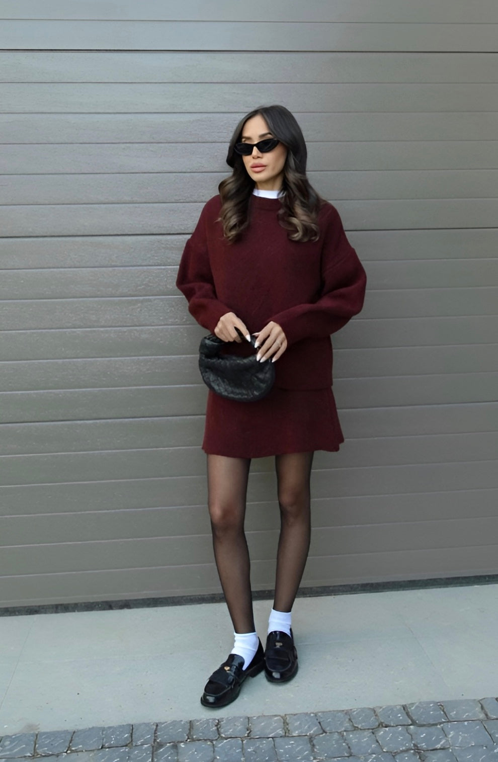 Gebreide Rok Set | Trui | Mini Rok | Gebreide Tweedelige Set | Mededelige Set Vrouwen-Hallo Susanne
