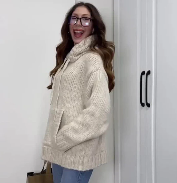 Gebreide Trui - Met capuchon - Pullover - Oversized trui - Damesbreigoed-Hallo Susanne