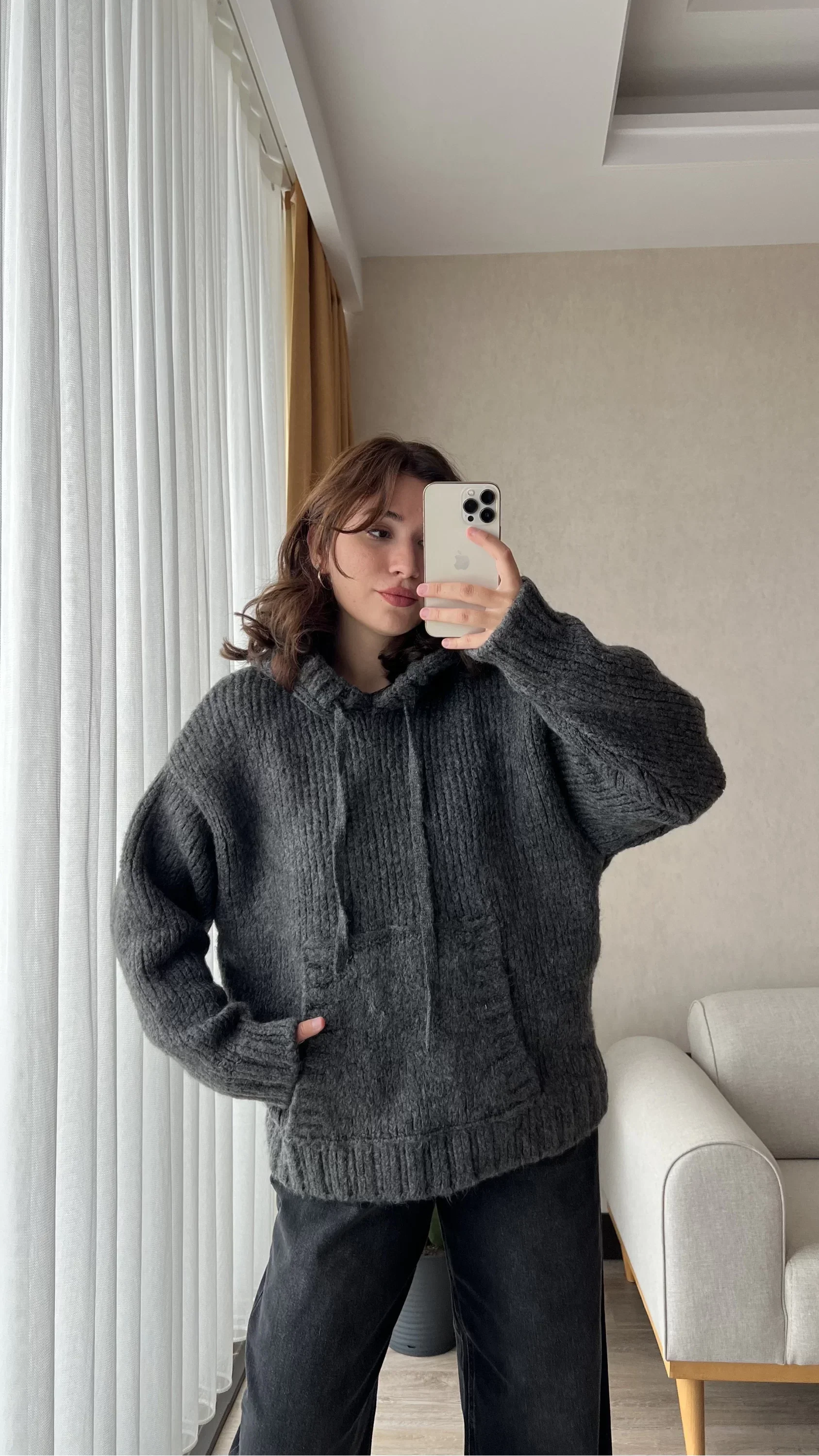 Gebreide Trui - Met capuchon - Pullover - Oversized trui - Damesbreigoed-Hallo Susanne