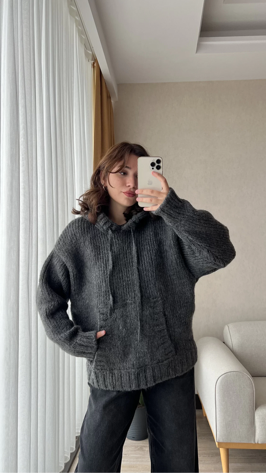 Gebreide Trui - Met capuchon - Pullover - Oversized trui - Damesbreigoed-Hallo Susanne