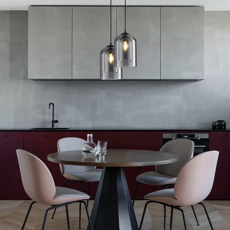 Glazen Plafondlamp - Verstelbaar - Glazen Lampenkap - Keuken Plafondlamp - Hanglamp-Hallo Susanne