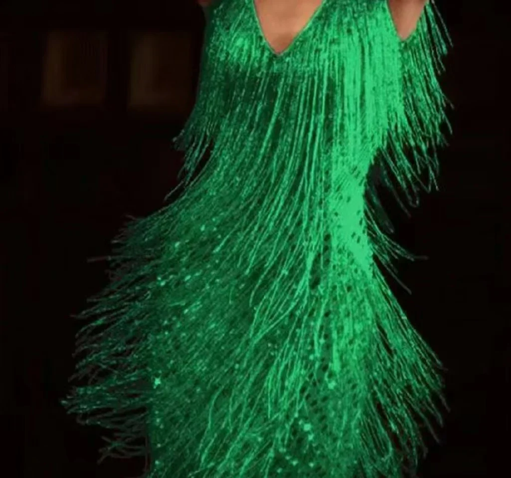 Glitterjurk | Mouwloos | Mini | Kwastjesjurk | Feestjurk-Hallo Susanne