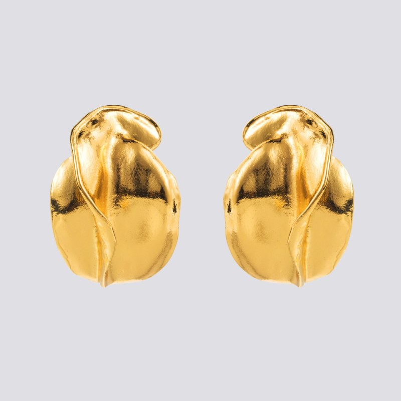 Gouden oorbellen - Elegante gouden oorknopjes voor dames-Hallo Susanne