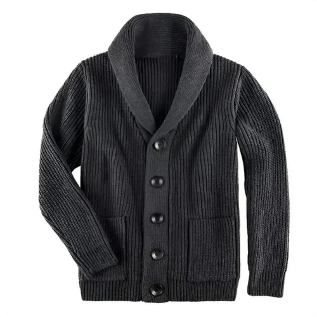 Grof vest - Warm - Button-Up - Gebreid vest - Herenvest-Hallo Susanne