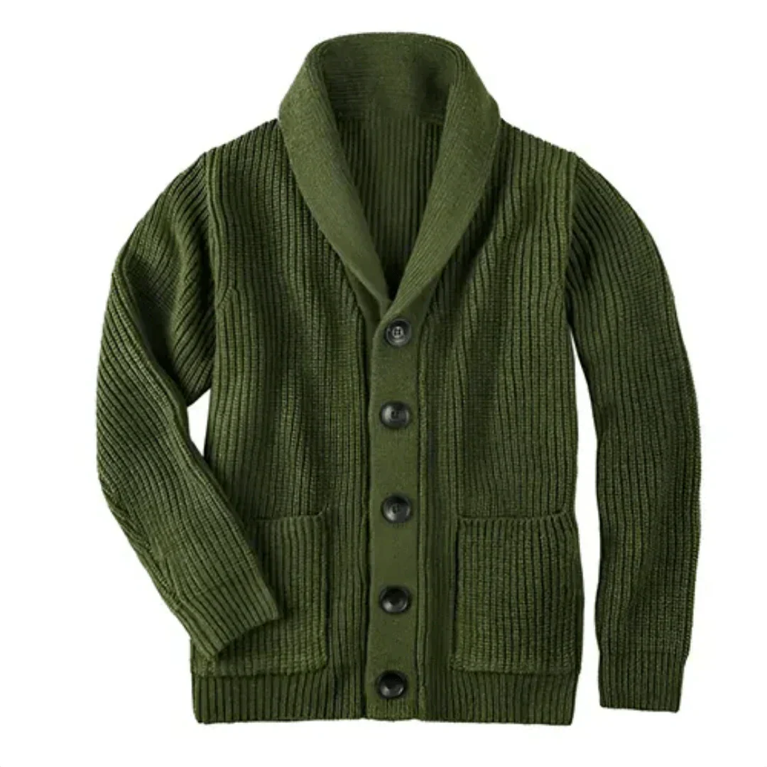 Grof vest - Warm - Button-Up - Gebreid vest - Herenvest-Hallo Susanne