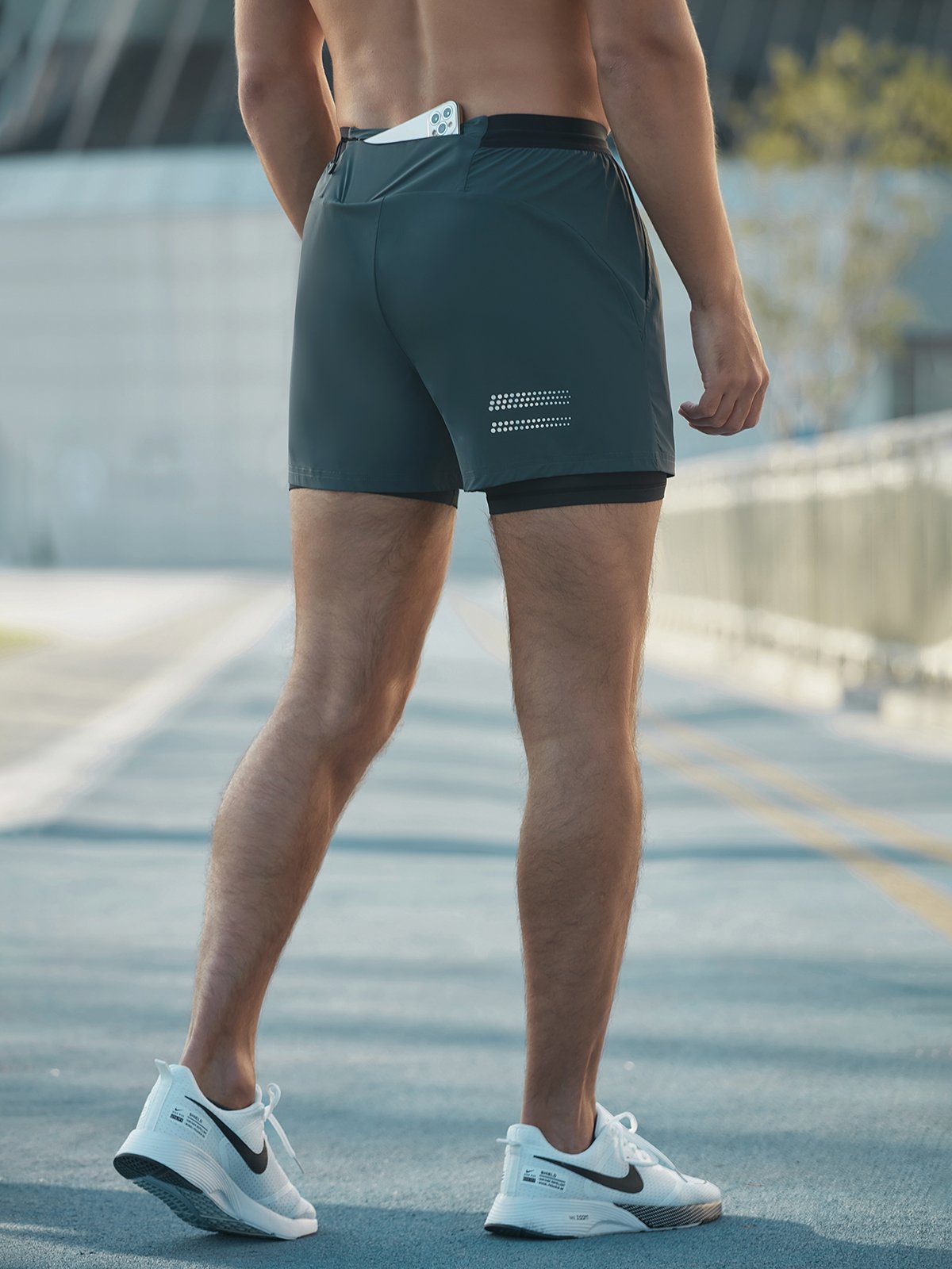 Hardloopshort - 2-in-1 - sneldrogend - sportshort - herenshort-Hallo Susanne