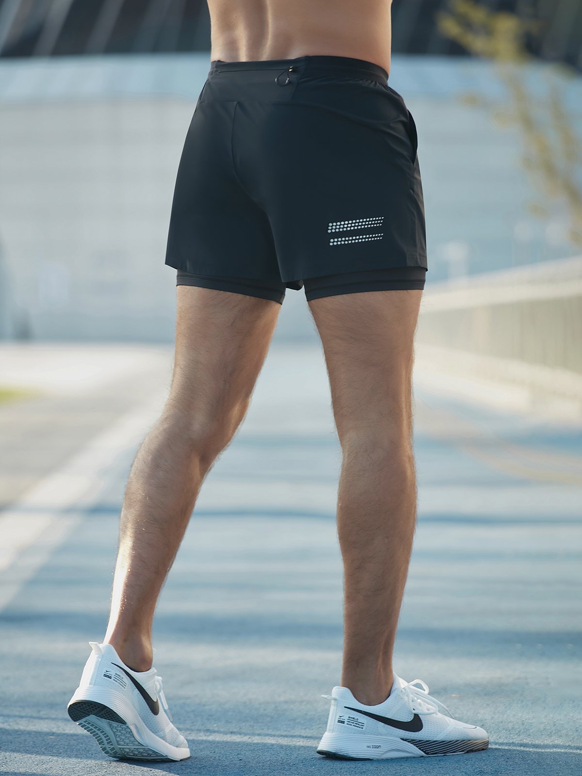 Hardloopshort - 2-in-1 - sneldrogend - sportshort - herenshort-Hallo Susanne