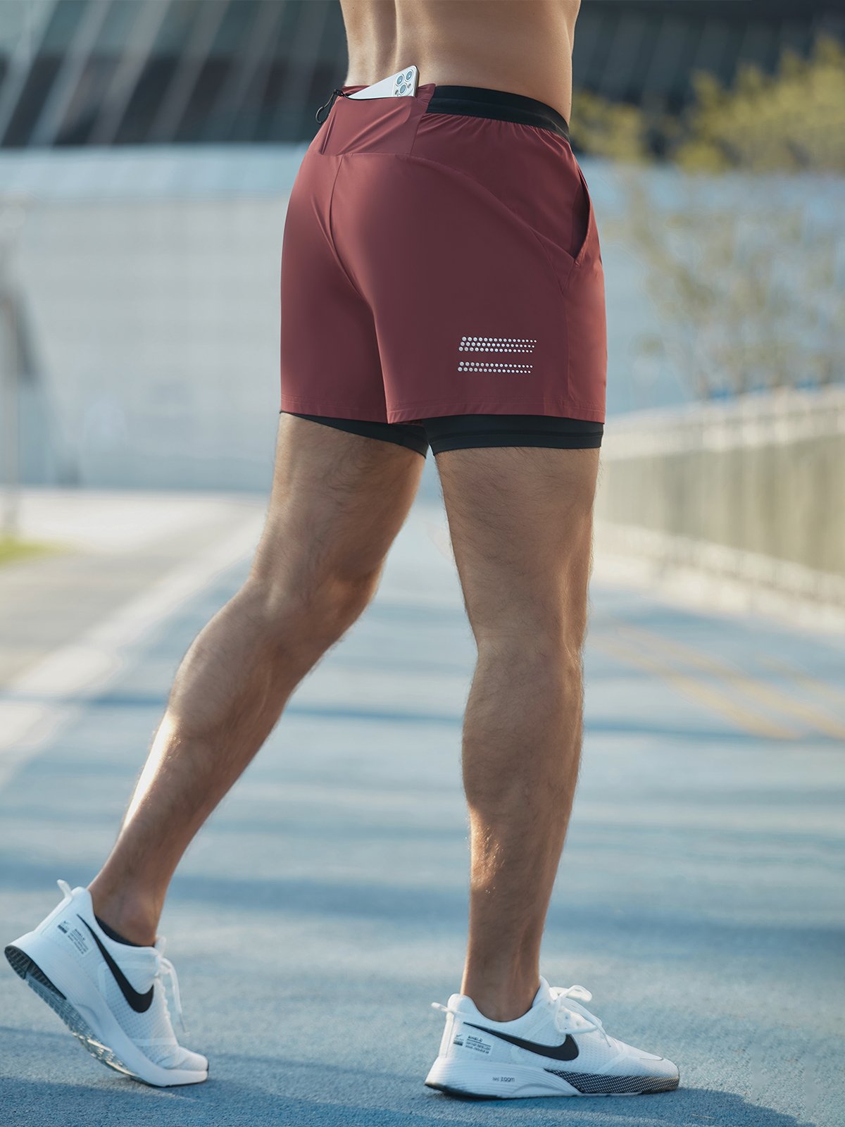 Hardloopshort - 2-in-1 - sneldrogend - sportshort - herenshort-Hallo Susanne