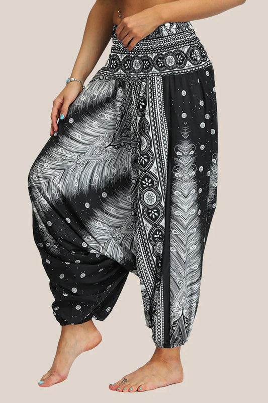 Harembroek | Los model | Elastische taille | Yogabroek | Dameskleding-Hallo Susanne