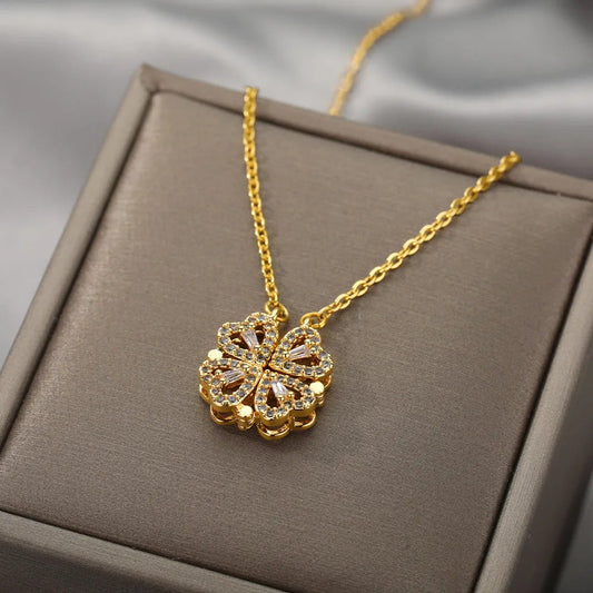 Hart Ketting | Zirkoon | Zilver | Gouden ketting | Ketting voor dames-Hallo Susanne