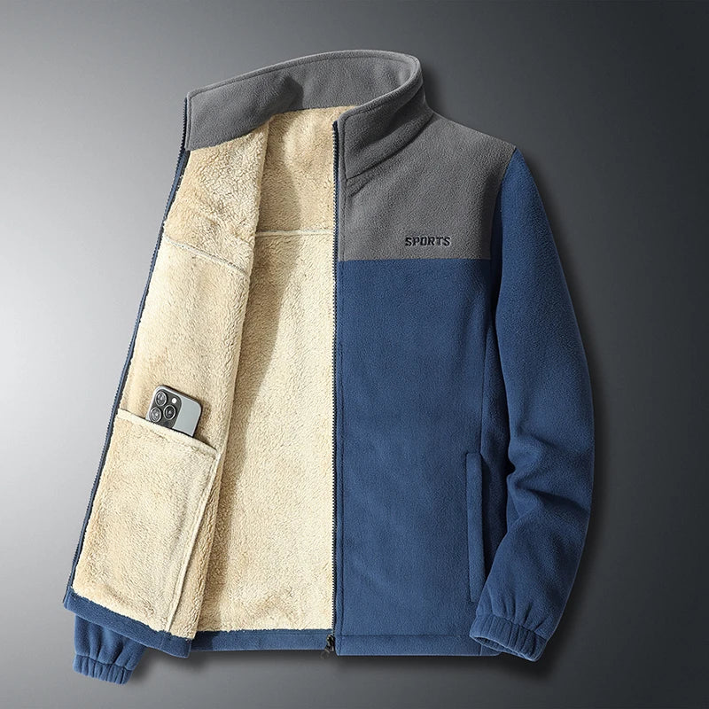 Heren fleece met volledige rits - Warm - Sport - Fleecejack - Herenjassen-Hallo Susanne