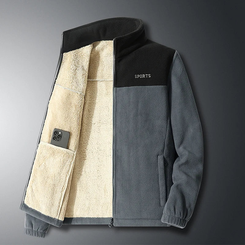 Heren fleece met volledige rits - Warm - Sport - Fleecejack - Herenjassen-Hallo Susanne