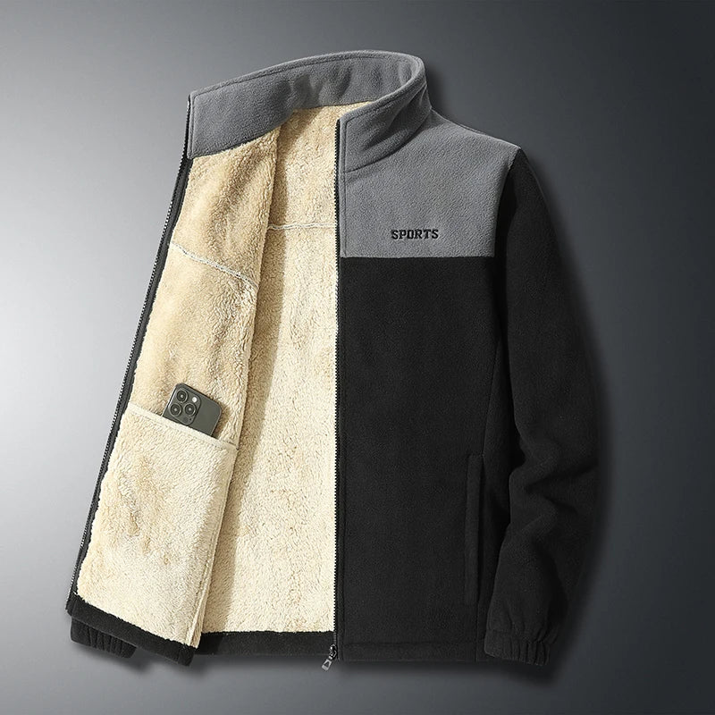 Heren fleece met volledige rits - Warm - Sport - Fleecejack - Herenjassen-Hallo Susanne