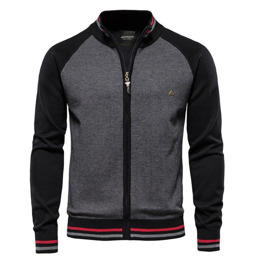 Heren sweatshirt met ritssluiting - Lichtgewicht - Volledige ritssluiting - Zomerjas - Herenkleding-Hallo Susanne