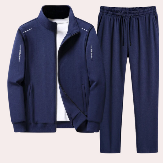 Heren trainingspak - Ritssluiting - Elastische taille - Joggingpak - Heren Activewear-Hallo Susanne