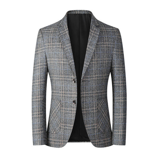 Herenblazer - Single Breasted - Zakken - Geruite blazer - Kostuumjasje-Hallo Susanne
