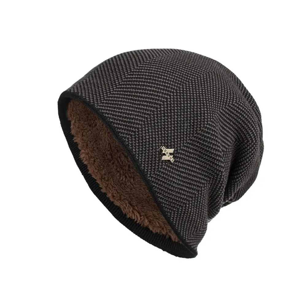 Herenmuts | Met bontvoering | Warm | Slouchy muts | Herenwintermuts-Hallo Susanne