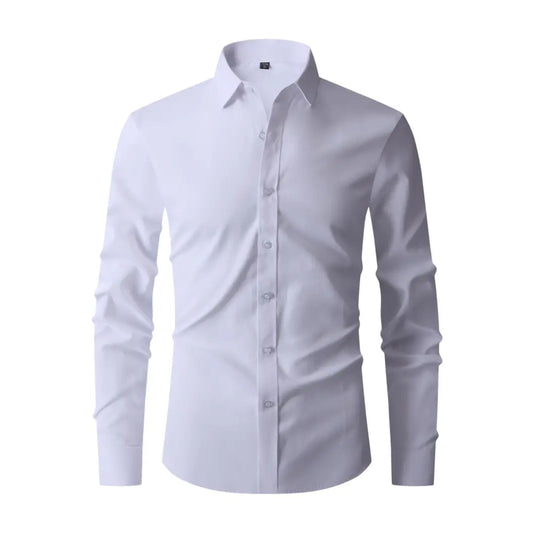Herenoverhemd strijkvrij - kreukvrij - Slim Fit - overhemd - overhemd met knoopsluiting-Hallo Susanne