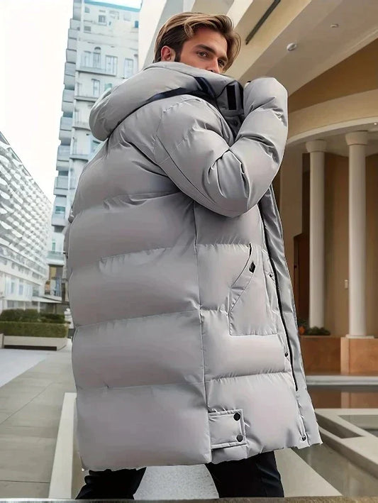 Herenpufferjas | Warm | Capuchon | Lange Jas | Heren Winterjas-Hallo Susanne