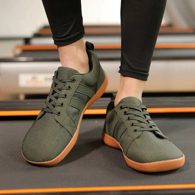 Herensneakers - Comfortabele platte herensneakers met vetersluiting-Hallo Susanne